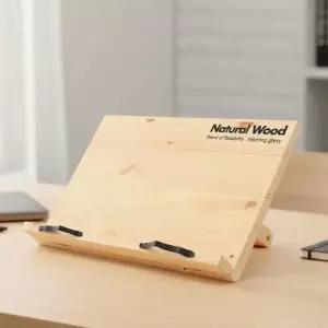 휴대용 원목 나무 높이조절 책 받침 학생 독서대 소형