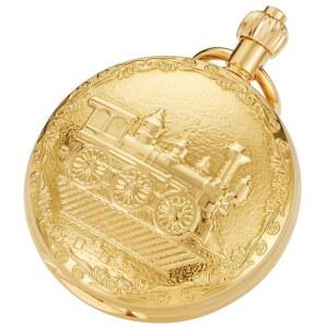 알웨삼 구리 포켓 워치 스팀펑크 기계식 런던 핸드 윈드 남성용 체인 및 박스 시계