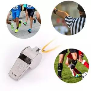 운동회휘슬 경기 심판 스테인레스 깔끔한디자인 스포츠호각 목걸이형 (WFJ7522)