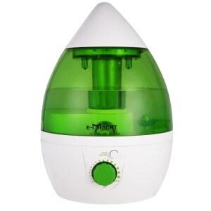 침실 및 작은 방을 위한 쿨 미스트 , 조용한 360 회전 노즐, 조절 가능, 야간 조명 자동 차단, 사무실, 보육 시설 식물에 이상적입니다