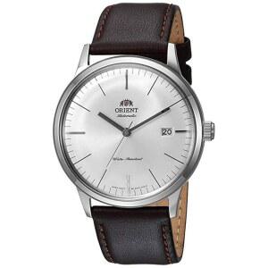 [미국배송] 오리엔트 '2세대 밤비노 버전 III' 일본산 자동 스테인리스 스틸 및 가죽 드레스 시계