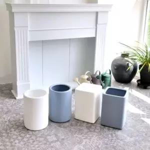 ksr 대형 플라스틱 화분 미니 사각 화이트 20x30cm (WFJ7PIG)