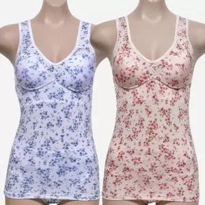 (린다) 인견쿨 시원한 플라워패턴 여성 브라런닝 팬티 세트 (WFK5VNO)