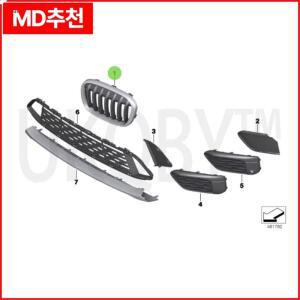 장식 그릴, 앞 우측 커버, 좌측 51117383363