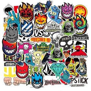 노트북 물병 여행 가방 휴대폰용 100개 스케이트보드 스티커 쿨 방수 스티커, 청소년용 데칼