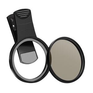 휴대폰 필터 52mm 홀더 CPL GND 스타라이트 클로즈업 매크로 렌즈4 소프트 블랙 클립 폰