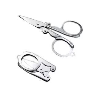 접이식가위 휴대용 접이식 미니가위 다목적 낚시 캠핑 가위 (WFK9GRT)