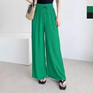 고품질 플리츠와이드팬츠 쿨바지 와이드팬츠 바지 린넨 플리츠팬츠 (WFK9YPH)