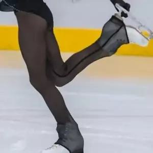 피겨 스타킹 하의 무용 아이스 스트레칭 실버큐빅 집에서