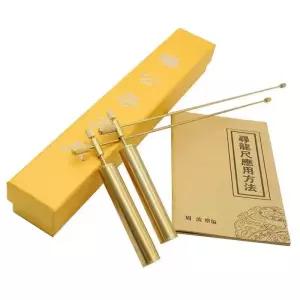 수맥탐지기 수맥봉 탐지 수맥 클래식 노란색 수맥파