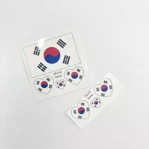 고품질 일회용 타투 스티커 태극기 응원 태극기타투스티커 문 (WFKB6M7)