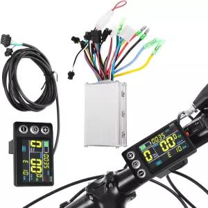 전기 자전거 LCD 디스플레이 미터 250W/350W 36V-48V 15A 컨트롤러 방수 패널 브러시리스 키트 스쿠터 산악
