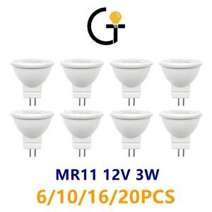 에너지 절약 Led 전구 Mr11 GU4 12V 3W Cob 스포트라이트 3000k 따뜻한 빛 홈 장식 할로겐 램프 교체