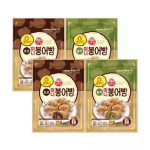 오뚜기 츄러스 미니붕어빵 초코 300g 2개  + 말차 300g 2개