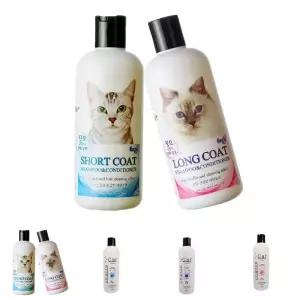 (단모)포비스 고양이 전용 샴푸 컨디셔너 300ml/반려묘/캣샴푸/보습/윤기/피부/애묘/목욕/샤워