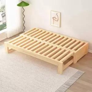 침대깔판 매트리스 받침대 침대프레임 평상형 깔판 내추럴우드 철제 중학생