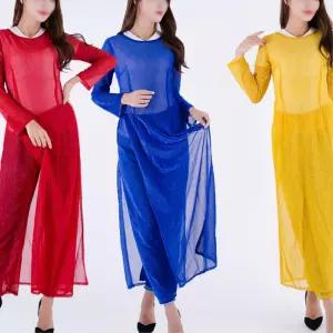 춤공연 행사 베트남 망사원피스 아오자이 축제 퍼레이드