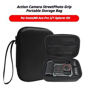 인스타360 에이스 프로 2/1 엑스플로러 그립 보관 가방 EVA 휴대용 여행용 케이스 액션 카메라 스트리트포
