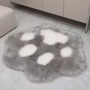 [무료배송] 고양이 발바닥 털매트 귀여운 거실 침실 러그 카페트