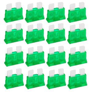 [미국배송] (40PCS) 30암페어 표준 자동차 퓨즈 30A 12V 24V 32V 블레이드 퓨즈 ATO APR ATS 차량 /RV /트럭 /SUV /모터사이클 /보트