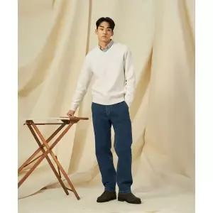 매장정품 빈폴 BEANPOLE MEN 밴딩 저지 데님 팬츠 네이비 (BC5121C75R) BC5121C75R 189771