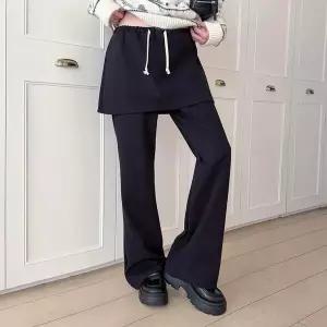 [옷자락]여성 겨울 기모 스판 부츠컷 치마바지_P414699737