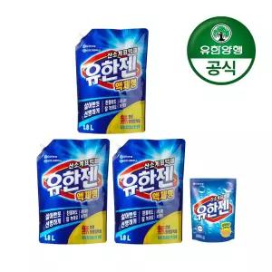 갤러리아 [유한양행]유한젠 액체형 산소계표백제 리필 1.8L x 3개+유한젠 200g