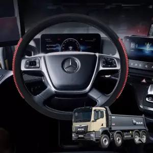 뉴맨덤프 4D 입체 실리콘 핸들커버메가트럭 5톤차 버스 자동 카바 그립 논슬립 가죽 대형 전용 화물 호환