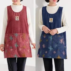 [엄마옷 로즈맘] 청운골덴누빔조끼앞치마