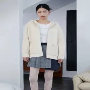 [에고이스트]캐주얼 무드 집업 후드 니트 가디건 ER1EK104
