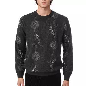 [롯데백화점]레드옥스 남성 F/W 캐주얼 간절기 긴팔 라운드니트 R243SW105-DG