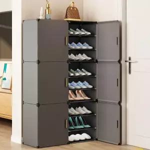 신발장 현관 야외 조립식 신발함 플라스틱 간이 틈새 스텐 슬림 수납장 보관함 업소 실외