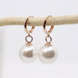 [오팔하우스]오팔하우스14k 12mm 진주 원터치 귀걸이 OPPE0186
