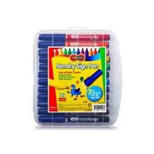 동아 논드라이 싸인펜 12색 빅센시 토루 박스(48개입) (WFKFLQ0)