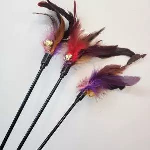 고양이 놀이 방울 깃털