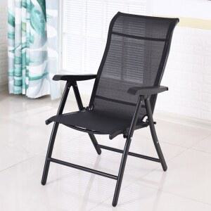 라탄 폴딩 된 베이지 라탄야외의자 안락 모카 오토만 메탈 금속 비치용