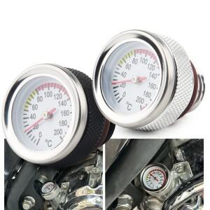 M20x2.5 바이크 오토바이 연료 탱크 캡(0-200 오일 온도 게이지 포인터 다이얼 미터 포함) 교체 액세서리