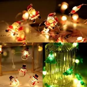 DIY 크리스마스LED 2미터 인테리어조명 산타 양말 트리 눈사람 성탄절 장식 조명_24067482