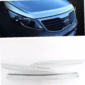 스포티지R 본넷 가드 크롬 후드 버그 가드 보호 몰딩