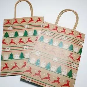 ( )선물 포장 크리스마스 종이 5P 성탄절 가방