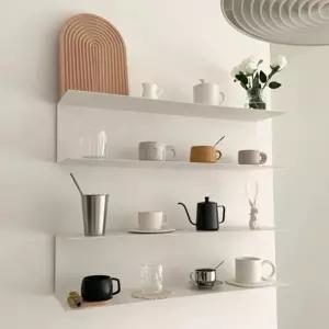 미니멀 철재 벽선반 카페 장식대 침실 진열대 인테리어