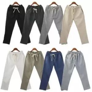 [라일리여성의류] Rly 구자알 세미슬림 마 트라우저밴드바지 배기 마팬츠