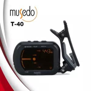 프리미엄 기타 튜닝기 MUSEDO T-40 바이올린 우쿨렐레 겸용 튜너