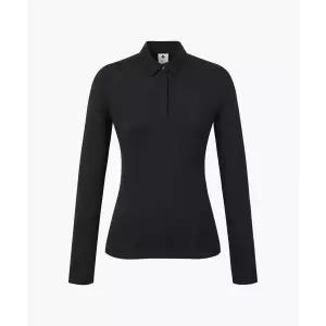 [데상트]GOLF 여성 베이직 긴팔 카라 티셔츠 DR12WFTL12 DR12WFTL12_BLKG 301674