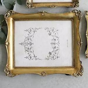 골드액자 탁상용 8R 액자 스탠드 웨딩 포토 테이블 (KYR-W9A070F)