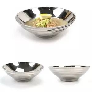 이중 YU02MC21 스텐 비빔밥 쌀국수 냉면 그릇 냉면기 22cm 8호