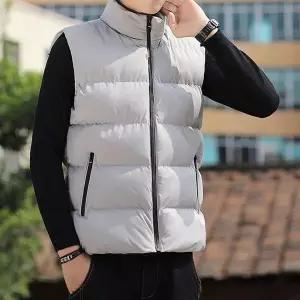 [골드스마일]남성용 겨울용 경량 방한 패딩 조끼 보온 아우터