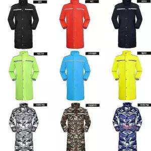 아웃도어 원피스 고품질 네이비 롱코트비옷 레인코트fgh263