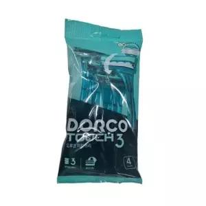 도루코 터치 쓰리면 면도기 4P 3중날 마찰방지 면도날 WEF02CB