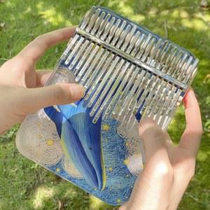 투명 칼림바 클리어 악기 힐링 갓생 힐링악기 살기 17음 21음계 보드 교육용 크리스탈